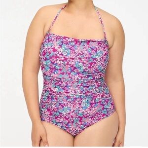 J. Crew One Piece Bathing Suit Floral